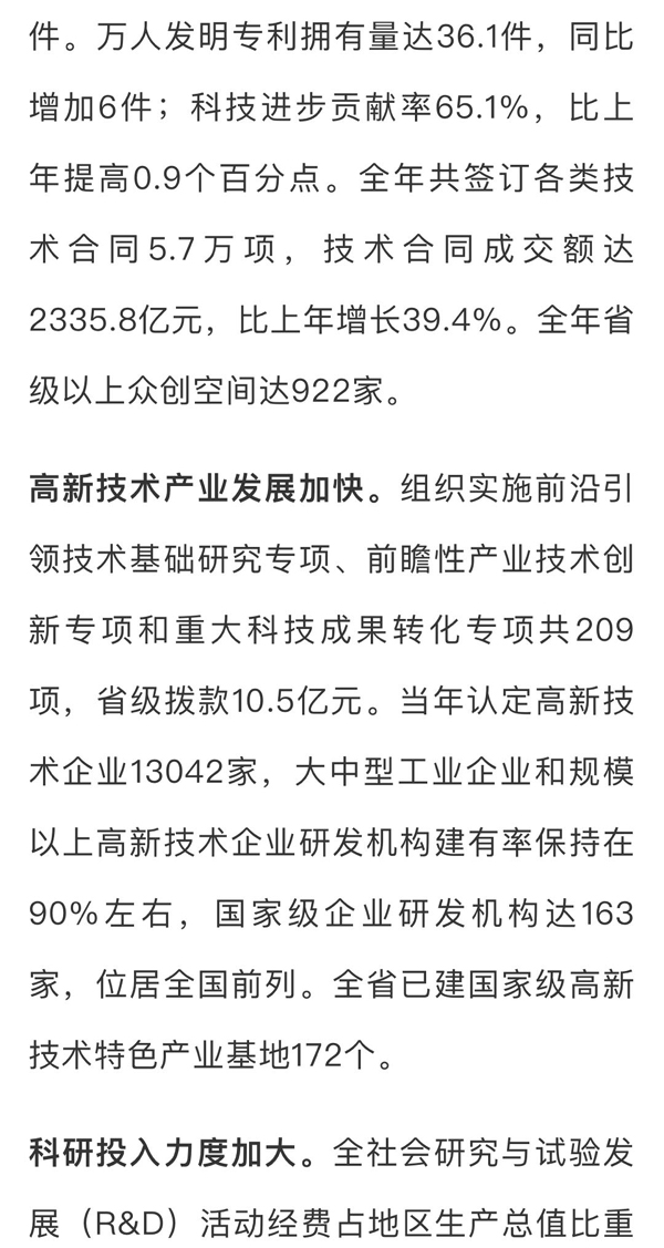 2020年江苏省国民经济和社会发展统计公报