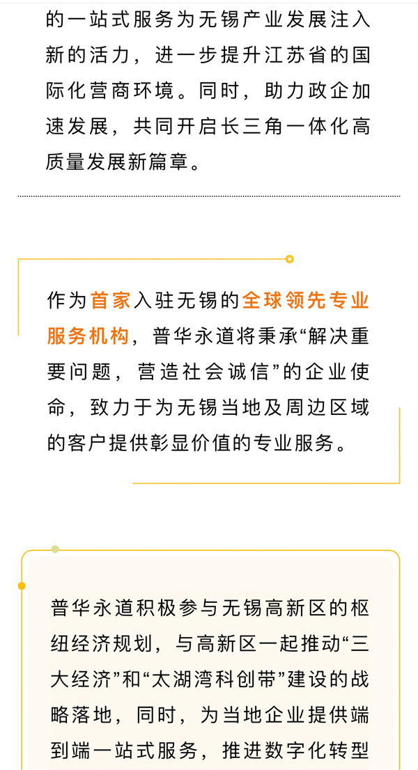 普华永道无锡分公司在无锡高新区揭牌！